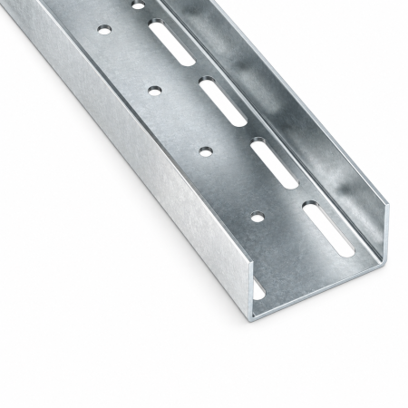 Profil metalic UA 50 ranforsat, tabla zincata, 1,5 mm, 3 metri